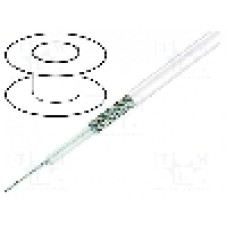 Cablu coaxial, RG58, 1m, ecranat, emisie redusa de fum, fara halogen, nu propaga flacara, 50Ω, TECHNOKABEL, YWL50-0.96/2.95-WH