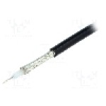 Cablu coaxial, RG58A/U, 1m, ecranat, 50Ω, ALPHA WIRE, 9058AC BK001 Cablu coaxial, RG58A/U, 1m, ecranat, 50Ω, ALPHA WIRE, 9058AC BK001