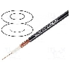 Cablu coaxial, RG59-flex, 1m, ecranat, 75Ω, TASKER, RG59FLEX BLACK Cablu coaxial, RG59-flex, 1m, ecranat, 75Ω, TASKER, RG59FLEX BLACK