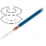 Cablu coaxial, RG59-flex, 1m, ecranat, 75Ω, TASKER, RG59 FLEX BLUE Cablu coaxial, RG59-flex, 1m, ecranat, 75Ω, TASKER, RG59 FLEX BLUE