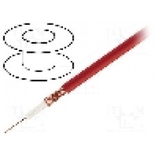 Cablu coaxial, RG59-flex, 1m, ecranat, 75Ω, TASKER, RG59 FLEX RED Cablu coaxial, RG59-flex, 1m, ecranat, 75Ω, TASKER, RG59 FLEX RED