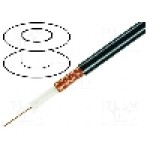 Cablu coaxial, RG59, 1m, ecranat, 75Ω, TASKER, RG59B/U Cablu coaxial, RG59, 1m, ecranat, 75Ω, TASKER, RG59B/U