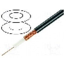 Cablu coaxial, RG59, 1m, ecranat, 75Ω, TASKER, RG59B/U Cablu coaxial, RG59, 1m, ecranat, 75Ω, TASKER, RG59B/U