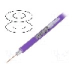 Cablu coaxial, RG59, 1m, triplu ecranat, 75Ω, TELESTE, S5990 VVTCU Cablu coaxial, RG59, 1m, triplu ecranat, 75Ω, TELESTE, S5990 VVTCU