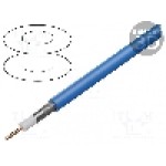 Cablu coaxial, RG59/U, 1m, dublu ecranat, fara halogen, 75Ω, BELDEN, 1855ENH.17100 Cablu coaxial, RG59/U, 1m, dublu ecranat, fara halogen, 75Ω, BELDEN, 1855ENH.17100
