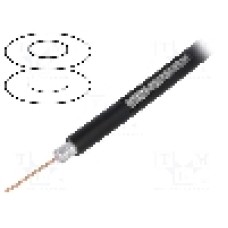 Cablu coaxial, RG6, 1m, dublu ecranat, 75Ω, TELESTE, S677BEFCU Cablu coaxial, RG6, 1m, dublu ecranat, 75Ω, TELESTE, S677BEFCU
