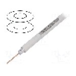 Cablu coaxial, RG6, 1m, dublu ecranat, 75Ω, TELESTE, S677WVCU Cablu coaxial, RG6, 1m, dublu ecranat, 75Ω, TELESTE, S677WVCU