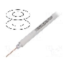 Cablu coaxial, RG6, 1m, dublu ecranat, 75Ω, TELESTE, S677WVCU Cablu coaxial, RG6, 1m, dublu ecranat, 75Ω, TELESTE, S677WVCU