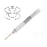 Cablu coaxial, RG6, 1m, triplu ecranat, 75Ω, TELESTE, S677WVT Cablu coaxial, RG6, 1m, triplu ecranat, 75Ω, TELESTE, S677WVT