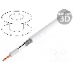 Cablu coaxial, SAT-KOAX-1.1/4.8, 1m, dublu ecranat, 75Ω, HELUKABEL, 40150 Cablu coaxial, SAT-KOAX-1.1/4.8, 1m, dublu ecranat, 75Ω, HELUKABEL, 40150