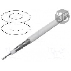 Cablu coaxial, 1m, cvadruplu ecranat, 75Ω, Goobay, 49761 Cablu coaxial, 1m, cvadruplu ecranat, 75Ω, Goobay, 49761