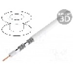 Cablu coaxial, 1m, cvadruplu ecranat, 75Ω, Goobay, 74022 Cablu coaxial, 1m, cvadruplu ecranat, 75Ω, Goobay, 74022