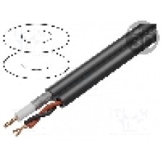Cablu coaxial, 1m, ecranat, 75Ω, BELDEN, 549945 010500 Cablu coaxial, 1m, ecranat, 75Ω, BELDEN, 549945 010500
