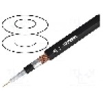 Cablu coaxial, 1m, nu propaga flacara, triplu ecranat, 75Ω, TASKER, T39 Cablu coaxial, 1m, nu propaga flacara, triplu ecranat, 75Ω, TASKER, T39
