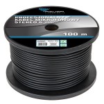 Cablu pentru microfon, profesional, stereo, 6mm, 100m, L103704 Cablu pentru microfon, profesional, stereo, 6mm, 100m, L103704