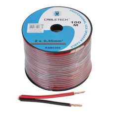 CABLU DIFUZOR CCA 2X0.35MM ROSU/NEGRU 100M - KAB0388 CABLU DIFUZOR CCA 2X0.35MM ROSU/NEGRU 100M - KAB0388