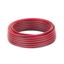 Cablu pentru difuzor, CCA, 0,75mm², rosu, negru, 10m, L101981 Cablu pentru difuzor, CCA, 0,75mm², rosu, negru, 10m, L101981