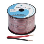 CABLU DIFUZOR CCA 2X1.00MM ROSU/NEGRU 100M - KAB0391 CABLU DIFUZOR CCA 2X1.00MM ROSU/NEGRU 100M - KAB0391