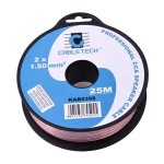 CABLU DIFUZOR CCA 2X1.50MM TRANSPARENT 25M - KAB0398 CABLU DIFUZOR CCA 2X1.50MM TRANSPARENT 25M - KAB0398