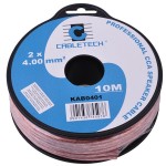 CABLU DIFUZOR CCA 2X4.0MM ROSU/NEGRU 10M - KAB0401 CABLU DIFUZOR CCA 2X4.0MM ROSU/NEGRU 10M - KAB0401