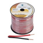 CABLU DIFUZOR CUPRU 2X0.50MM ROSU/NEGRU 100M - KAB0382 CABLU DIFUZOR CUPRU 2X0.50MM ROSU/NEGRU 100M - KAB0382