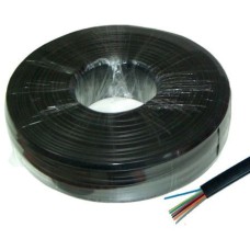 CABLU TELEFON 8 FIRE NEGRU 100M - KAB0507