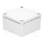 Carcasa ABS, 100mmx100mmx60mm, IP66, IP67, FIBOX - ABS 95/60 HG