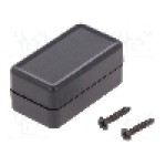 Carcasa ABS, 20mmx35mmx15mm, IP54, HAMMOND - 1551ABK Carcasa ABS, 20mmx35mmx15mm, IP54, HAMMOND - 1551ABK