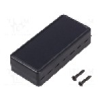 Carcasa ABS, 30mmx65mmx15mm, IP54, HAMMOND - 1551CBK Carcasa ABS, 30mmx65mmx15mm, IP54, HAMMOND - 1551CBK