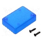 Carcasa ABS, 35mmx50mmx15mm, IP54, HAMMOND - 1551FTBU Carcasa ABS, 35mmx50mmx15mm, IP54, HAMMOND - 1551FTBU