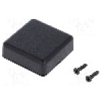 Carcasa ABS, 40mmx40mmx15mm, IP54, HAMMOND - 1551QBK Carcasa ABS, 40mmx40mmx15mm, IP54, HAMMOND - 1551QBK