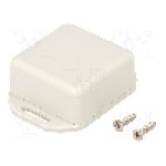 Carcasa ABS, 40mmx40mmx20mm, IP54, HAMMOND - 1551PFLGY Carcasa ABS, 40mmx40mmx20mm, IP54, HAMMOND - 1551PFLGY