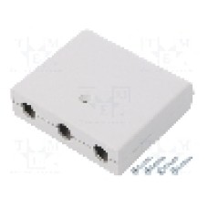 Carcasa ABS, 60mmx68mmx20mm, MASZCZYK - KM-19B/GY