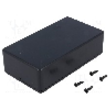 Carcasa ABS, 62mmx112mmx31mm, IP54, HAMMOND - 1591BSBK