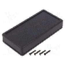Carcasa ABS, 65mmx130mmx25mm, IP54, HAMMOND - 1599BBKBATCP