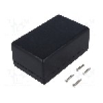 Carcasa ABS, 66mmx105mmx45mm, IP54, HAMMOND - 1594CBK Carcasa ABS, 66mmx105mmx45mm, IP54, HAMMOND - 1594CBK