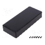 Carcasa ABS, 71mmx165mmx29mm, IP54, HAMMOND - 1591HBK Carcasa ABS, 71mmx165mmx29mm, IP54, HAMMOND - 1591HBK