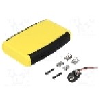 Carcasa ABS, 79mmx117mmx24mm, HAMMOND - 1553BYLBKBAT