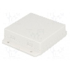 Carcasa ABS, 80.6mmx80mmx23.5mm, GAINTA - NUB808023WH