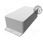 Carcasa ABS, 80mmx150mmx50mm, IP54, HAMMOND - 1591DF2GY Carcasa ABS, 80mmx150mmx50mm, IP54, HAMMOND - 1591DF2GY
