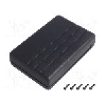 Carcasa ABS, 84mmx124mmx30mm, MASZCZYK - KM-39 BK Carcasa ABS, 84mmx124mmx30mm, MASZCZYK - KM-39 BK
