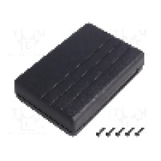 Carcasa ABS, 84mmx124mmx30mm, MASZCZYK - KM-39 BK