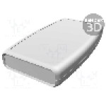 Carcasa ABS, 89mmx147mmx24mm, HAMMOND - 1553DRDBKBAT