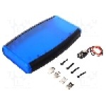 Carcasa ABS, 89mmx147mmx24mm, HAMMOND - 1553DTBUBKBAT