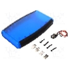 Carcasa ABS, 89mmx147mmx24mm, HAMMOND - 1553DTBUBKBAT