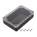 Carcasa ABS, 90mmx135mmx35mm, IP65, MASZCZYK - KM-178BKTRC