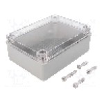 Carcasa ABS, policarbonat, polistiren, 140mmx190mmx70mm, IP65, PAWBOL - S-BOX 416-P-PM