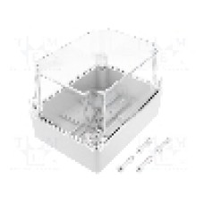 Carcasa ABS, policarbonat, polistiren, 140mmx190mmx70mm, IP65, PAWBOL - S-BOX 416-P-TH