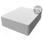 Carcasa aluminiu, 100mmx120mmx35mm, IP66, HAMMOND - 1550WMBK