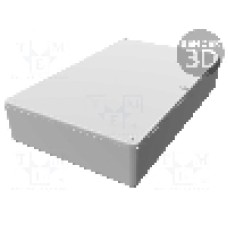 Carcasa aluminiu, 119mmx187mmx37mm, IP65, HAMMOND - 1590WDD